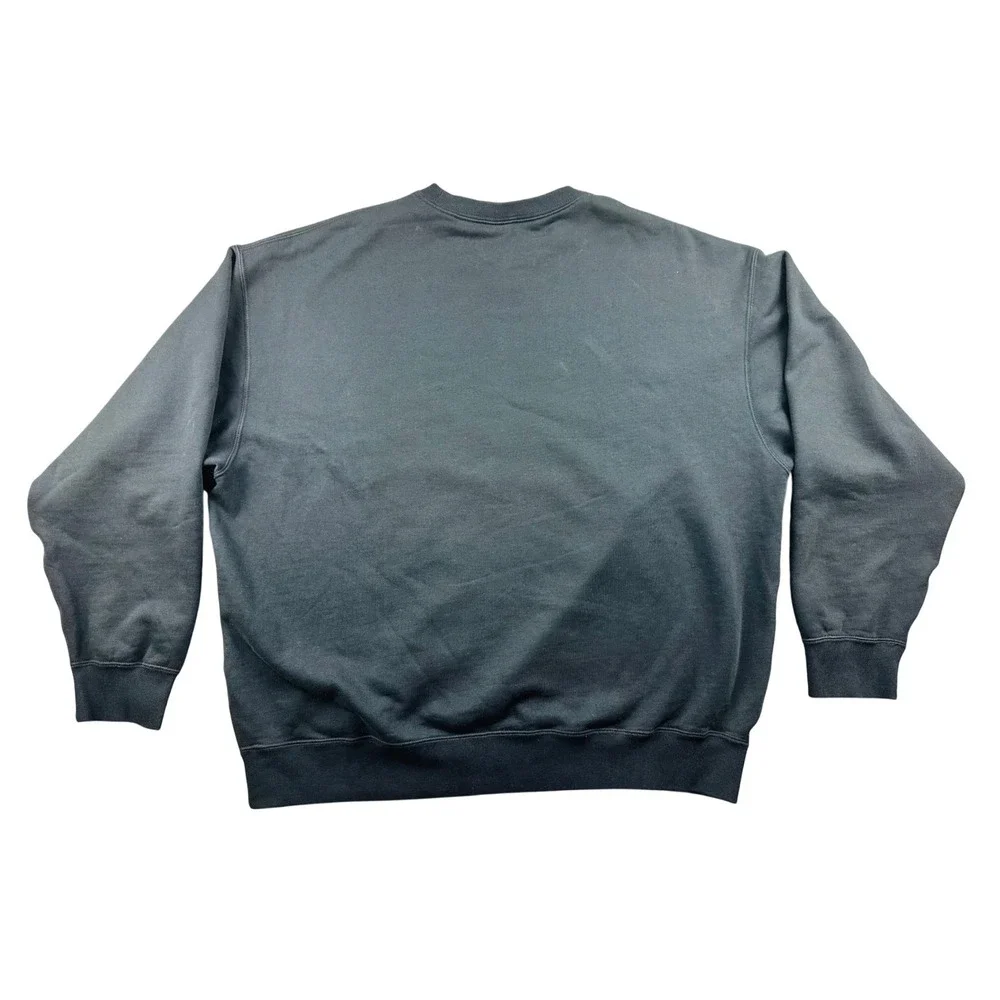 Nike Solo Swoosh Fleece Crew Sweatshirt Men XL Gray Heather Oversized Athleisure